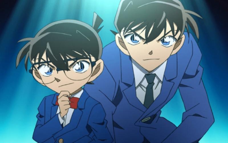Hình ảnh minh họa về tình yêu sâu đậm giữa Shinichi và Ran trong series Thám tử Conan, biểu tượng của sự chờ đợi và niềm tin.